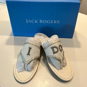 BRAND NEW, NEVER WORN Jack Rogers “I DO” sandals